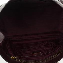 مملوكة مسبقًا Prada Burgundy Saffiano Lux Tote 