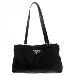 Pre Owned Prada Black Nylon Mini Shoulder Bag