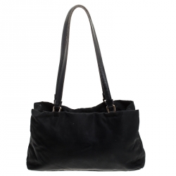 Pre Owned Prada Black Nylon Mini Shoulder Bag