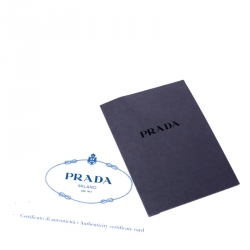 Pre Owned Prada Off White Saffiano Lux Leather Large Double Zip Tote