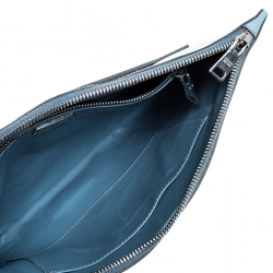 Pre Owned Prada Tricolor Saffiano Lux Leather Wristlet Clutch