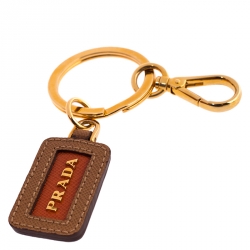 Pre Owned Prada Orange Perforated Saffiano Lux Leather Large Gardener's Tote