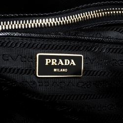 Pre Owned Prada Black Saffiano Lux Leather Promenade Bag