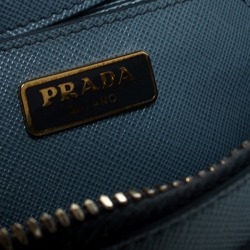 Prada Light Blue Saffiano Leather Mini Promenade Crossbody Bag