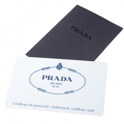 Pre Owned Prada Blue Saffiano Lux Leather Promenade Bag