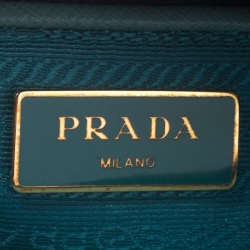 Pre Owned Prada Turquoise Saffiano Leather Medium Promenade Tote