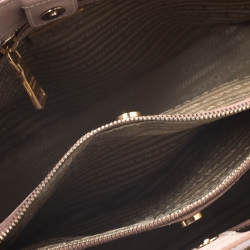 Pre Owned Prada Beige Saffiano Lux Leather Small Tote 