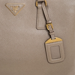 Pre Owned Prada Beige Saffiano Leather Tote