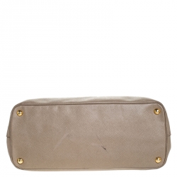 Pre Owned Prada Beige Saffiano Leather Tote