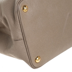 Pre Owned Prada Beige Saffiano Leather Tote