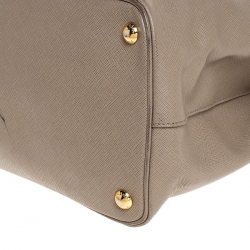 Pre Owned Prada Beige Saffiano Leather Tote