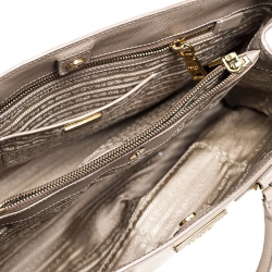 Pre Owned Prada Beige Saffiano Leather Tote