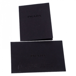 Pre Owned Prada Beige Nappa Leather Mini Bandoliera Wallet On Chain
