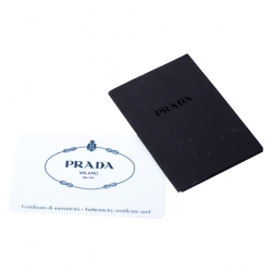 Pre Owned Prada Black Vitello Danio Leather Side Pocket Shoulder Bag