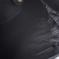 Pre Owned Prada Black Vitello Danio Leather Side Pocket Shoulder Bag