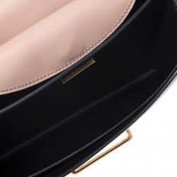 Pre Owned Prada Cipria Saffiano Leather Cahier Shoulder Bags