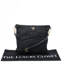 Pre Owned  Prada Black Tessuto Nylon Crossbody Bag
