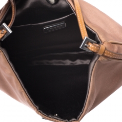 Pre Owned Prada Copper Tessuto Nylon Shoulder Bag