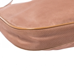 Pre Owned Prada Copper Tessuto Nylon Shoulder Bag