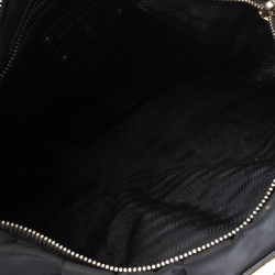 Pre Owned Prada Black Nylon Pleated Shoulder Bag