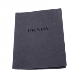 Pre Owned Prada Burgundy Canvas Crystal Studded Tote