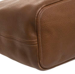 Pre Owned Prada Brown Vitello Diano Leather Hobo