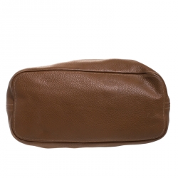 Pre Owned Prada Brown Vitello Diano Leather Hobo