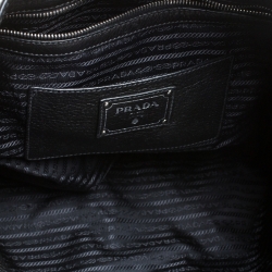 Pre Owned Prada Black Vitello Daino Leather Tote