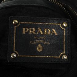 مملوكة مسبقًا Prada Black Large Soft Calf Hobo