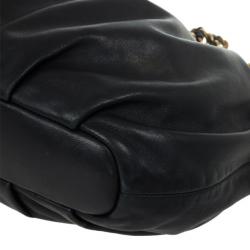 مملوكة مسبقًا Prada Black Large Soft Calf Hobo