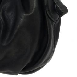 مملوكة مسبقًا Prada Black Large Soft Calf Hobo