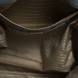 Pre Owned Prada Sky Blue Saffiano Lux Leather Large Gardener's Tote