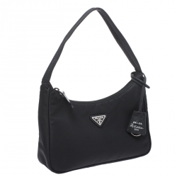 Pre Owned Prada Black Nylon Small Bag