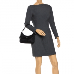 Pre Owned Prada Black Nylon Small Bag