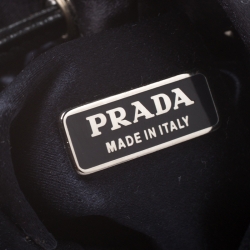 Prada Navy Blue Nylon Mini Drawstring Pouch
