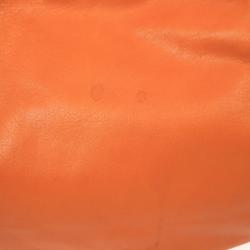 Pre Owned Prada Orange Large Soft Calf Hobo
