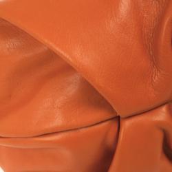 Pre Owned Prada Orange Large Soft Calf Hobo