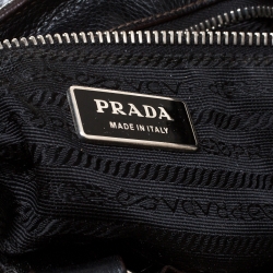Pre Owned Prada Black Leather Satchel