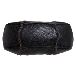 Pre Owned Prada Black Leather Satchel