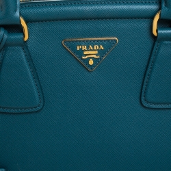 Pre Owned Prada Ottanio Saffiano Lux Leather Parabole Tote 