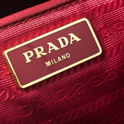 Pre Owned Prada Red Saffiano Lux Leather Gardener's Tote