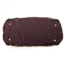 مملوكة مسبقًا Prada Burgundy Tessuto Nylon Tote