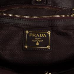 مملوكة مسبقًا Prada Burgundy Tessuto Nylon Tote