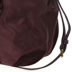 مملوكة مسبقًا Prada Burgundy Tessuto Nylon Tote