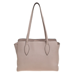 Pre Owned Prada Beige Vitello Leather Tote