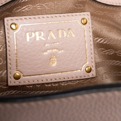 Pre Owned Prada Beige Vitello Leather Tote