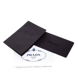 Pre Owned Prada Yellow Grained Leather Tote