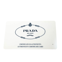 Pre Owned Prada Navy Blue Satin Shopper Tote