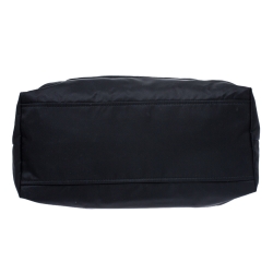 Pre Owned Prada Black Nylon and Leather Tote