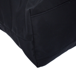 Pre Owned Prada Black Nylon and Leather Tote